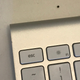 My keyboard and a stray caterpillar poop.